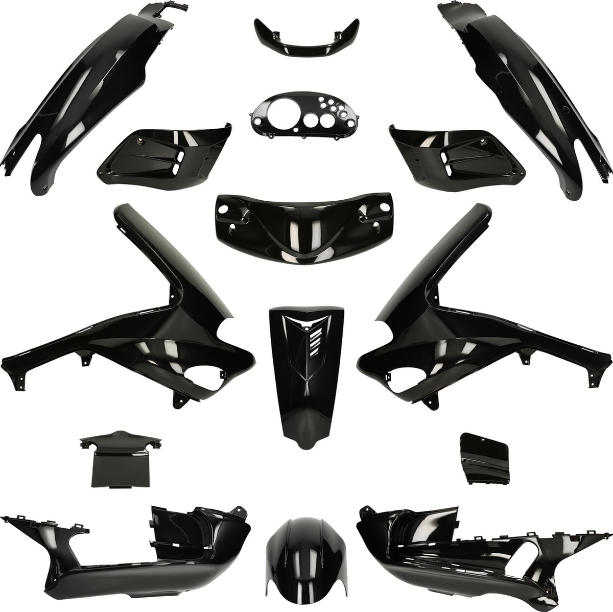 Kappenset Gilera Runner Metallic zwart