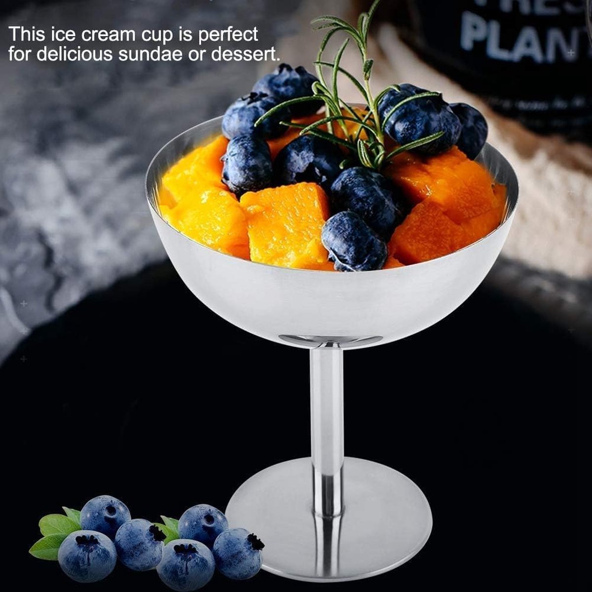Coupe à Glace, 200ml Bol à Crème Glacée Coupes à Dessert en Acier Inoxydable Coupe à Crème de Yaourt Bols à Dessert Verre à Champagne pour Pouding Aux Fruits Bonbons (Bas*4 Coupe à Glace, 200ml Bol à Crème Glacée Coupes à Dessert en Acier Inoxydable Coupe à Crème de Yaourt Bols à Dessert Verre à Champagne pour Pouding Aux Fruits Bonbons (Bas*4