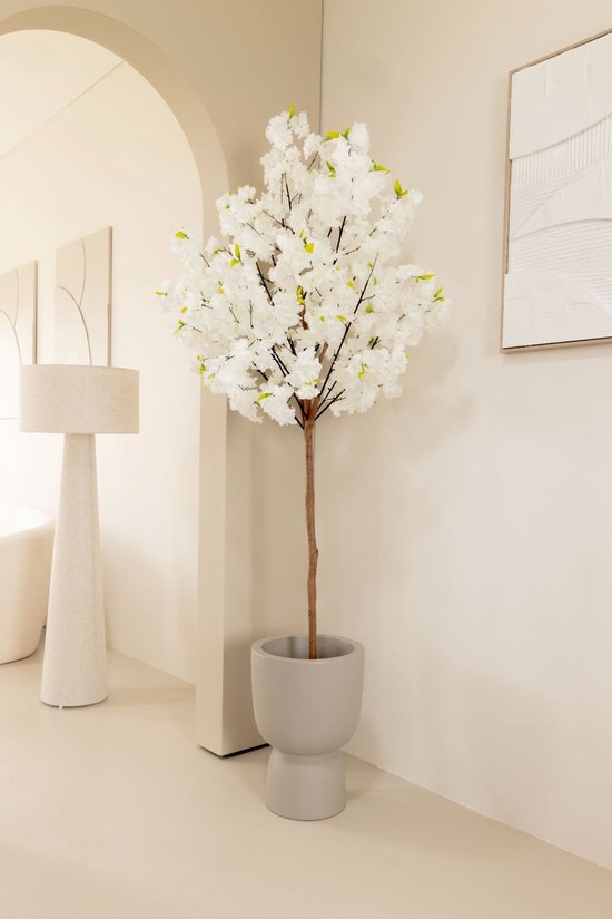 Kunst Kersenbloesem 180cm Wit | Kunstplant met bloemen | Kunstboom met bloemen | Nep kersenbloesem | Cherryblossom Kunstboom