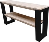 Wood4you - Side table New Orleans industrial wood - 180 cm