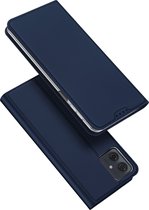 Dux Ducis - Telefoon Hoesje geschikt voor de Motorola Moto G54 - Skin Pro Book Case - Blauw