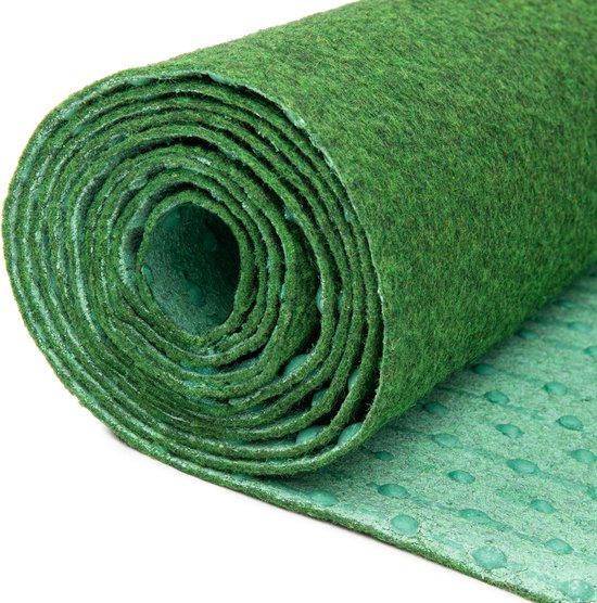 Tapiso Kunstgras Pemba Tapis de Gazon Vert 2 mm Balcon Terrasse Jardin Taille - 133x800
