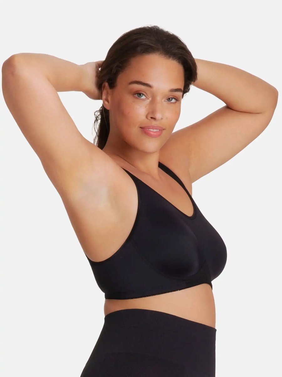 Dorina Racerback Sport BH - Flex - Stevige sport bh - Verstelbare bandjes - 85D - Zwart