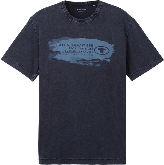 Tom Tailor T-shirt T Shirt Met Print 1040956xx10 10668 Mannen Maat - L