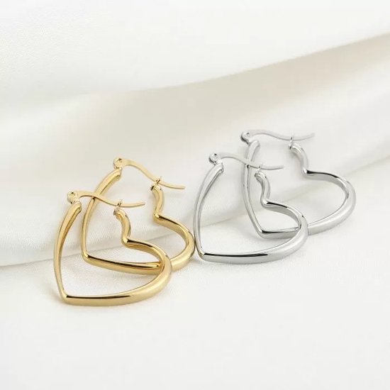 Bijoutheek Boucles d'oreilles d'Oreilles Coeur Or