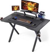Gaming-bureau voor computer met groot oppervlak en ergonomische muismat - 110 x 70 x 91 cm