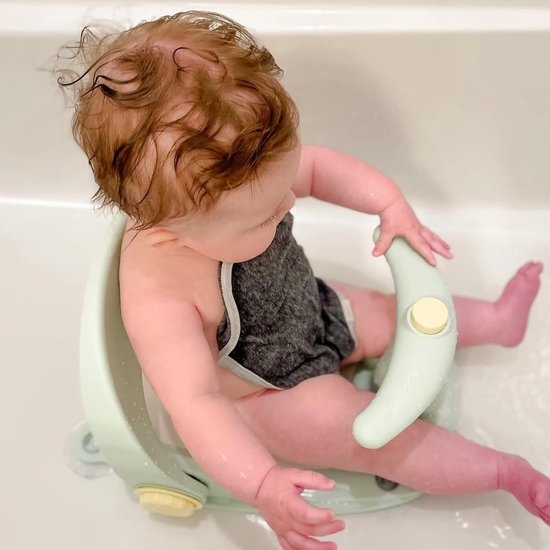 Babybadzitje met sterke zuignap, 3 standen, antislip, voor peuters, 6-18 maanden, roze van Topmark — afbeelding 4
