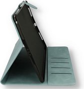 CaseMania Bookcase hoesje geschikt voor iPad Air 11 inch (M2) - Effen Aqua - Kunstleer