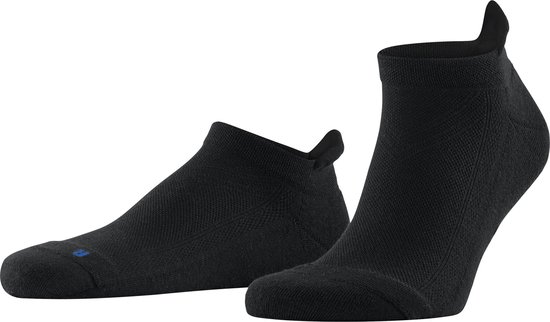 FALKE Cool Kick anatomische pluche zool functioneel garen sokken Unisex zwart - Matt 35-36
