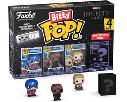 foto van Funko Captain America, Nick Fury, Thor and mystery chase - Funko Bitty Pop! - The Infinity Saga Figuur - 2cm