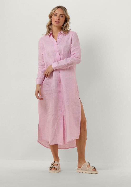 RESORT FINEST Shirt Dress Jurken Dames - Kleedje - Rok - Jurk - Roze - Maat L