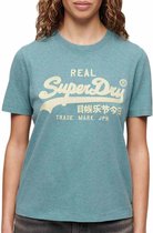 Superdry Embroidered Vl Relaxed T-shirt Met Korte Mouwen Blauw S Vrouw