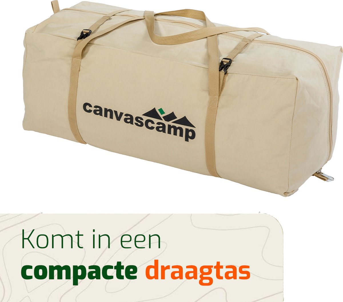 CanvasCamp Sibley 500 Bell Tent - 2 tot 8 personen - waterdicht - katoen – foto 5