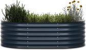 Blumfeldt High Grow Extended hoge kweekbak - 150x60x43cm - Stalen golfplaat - Antraciet