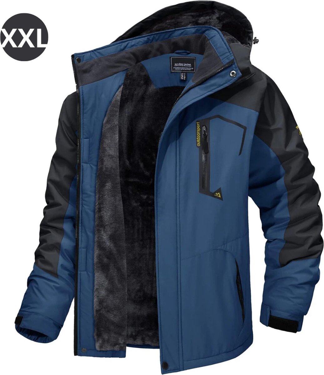 Livano Winterjas Voor Heren Parka Winter Jas Volwassen Blauw