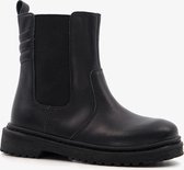 TwoDay leren meisjes Chelsea boots zwart - Maat 28