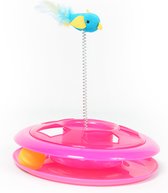 Duvoplus - Speelgoed Voor Dieren - Kat - Happy Hoop 26cm Roze - 1st