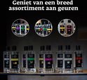 Stapel flessen "Scentchips" geurolie in diverse geuren, waaronder "Belle Vie" en "White Tea".