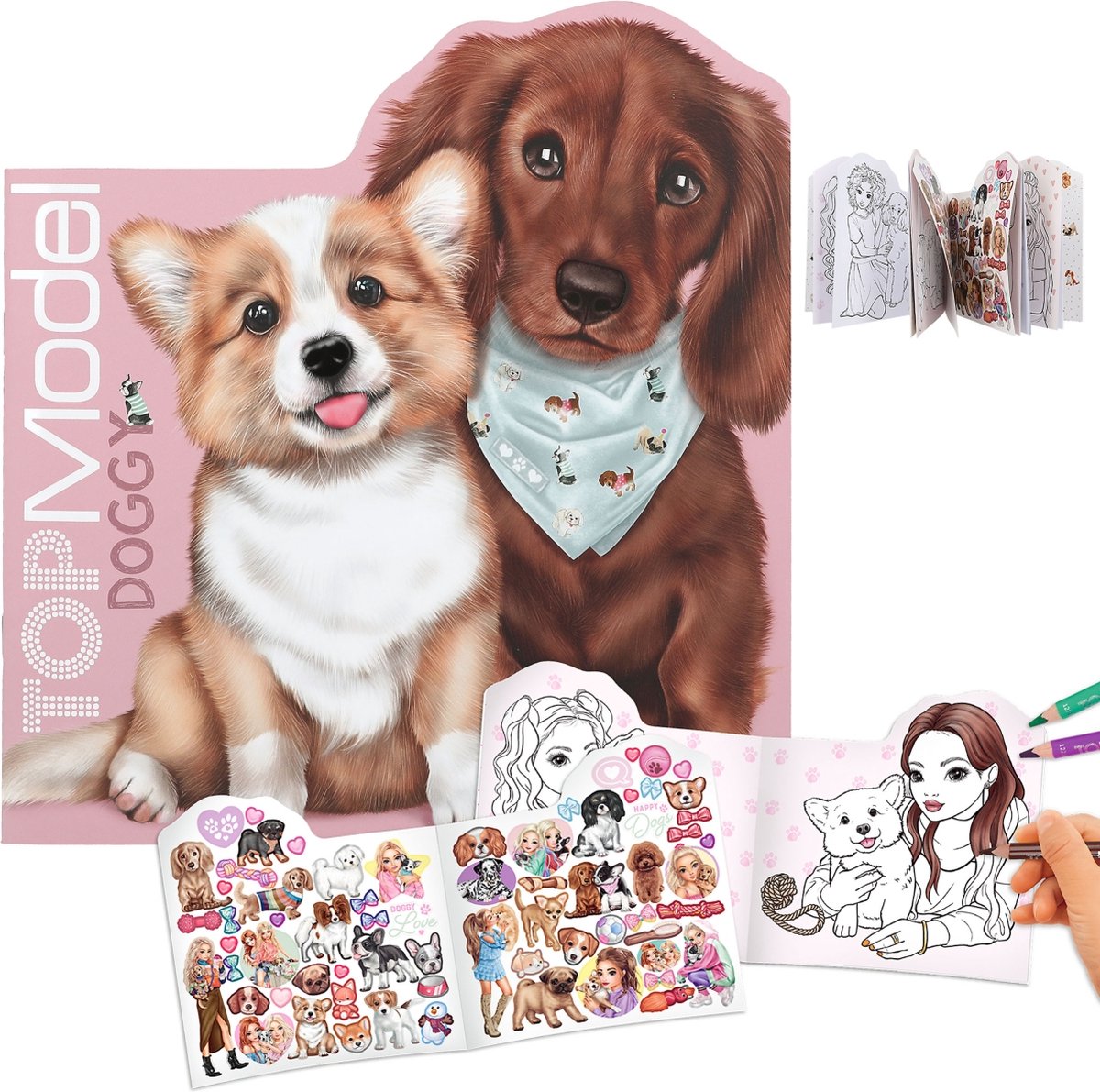 TOPModel Doggy kleurboek KITTY and DOGGY