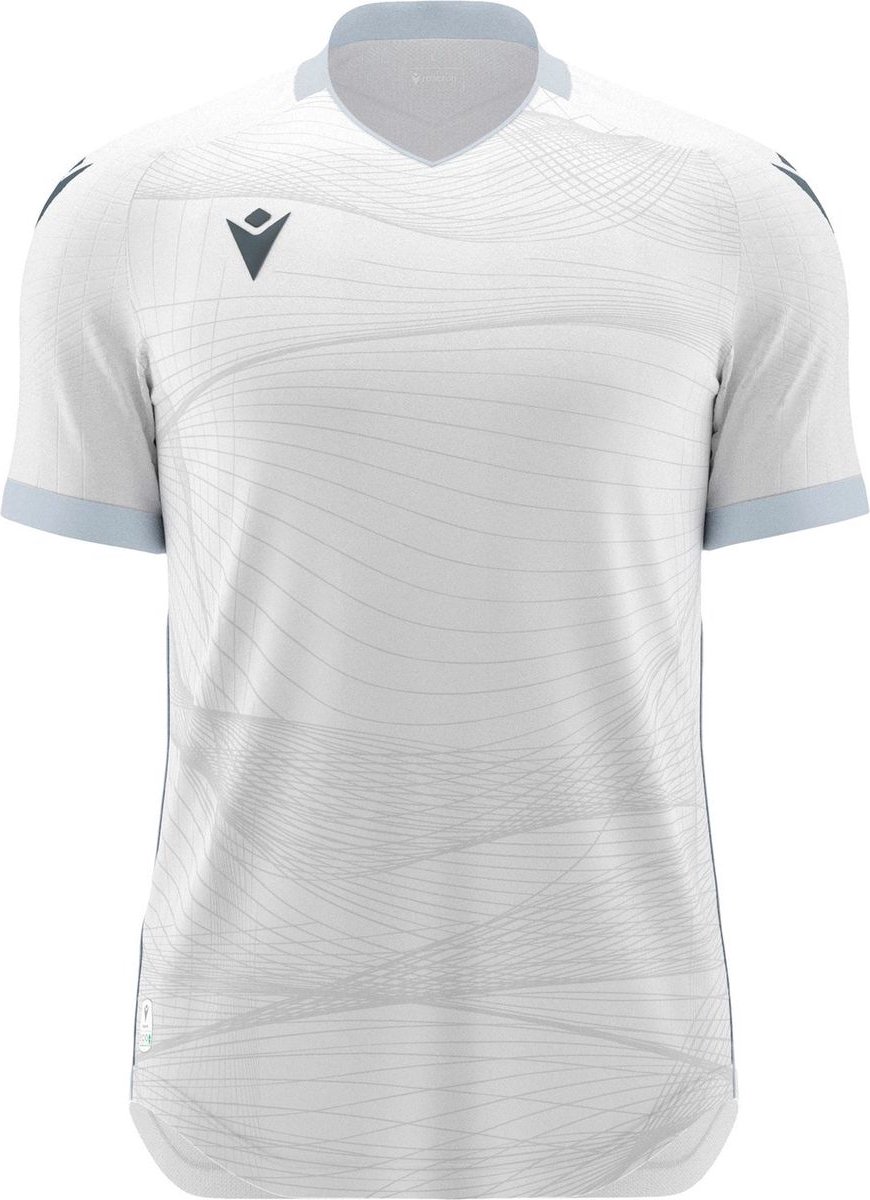 Macron Wyvern Eco Shirt Korte Mouw Heren - Wit / Zwart | Maat: L