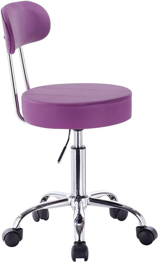 Rootz Ergonomische Draaikruk - Bureaustoel - Verstelbare kruk - Kunstleer - Duurzaam - Hoogte verstelbaar - 360 graden rotatie - 75cm-87cm x 35cm