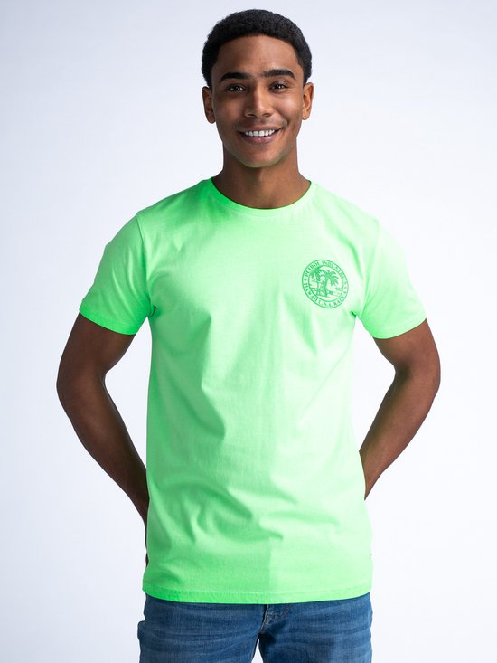 Petrol Industries - Heren Artwork T-shirt Sunglare - Groen - Maat XL
