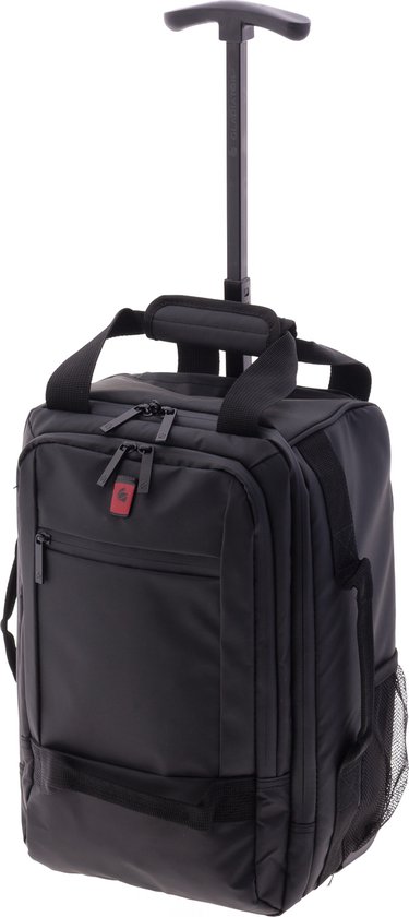 Gladiator Polar Kleine Handbagage Laptop Rugzak Trolley - 40 cm - 14 inch - Zwart