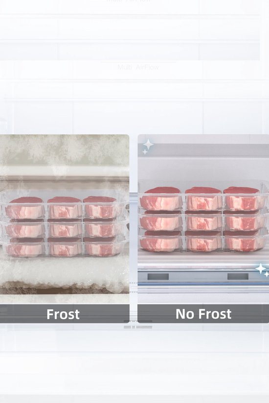 CHiQ FBM351NEI42 - Koel-vriescombinatie - 356 Liter - No Frost - Stil 35dB - Inverter Compressor - Digitaal LED Display - 12 Jaar Garantie op Compressor - D Energielabel