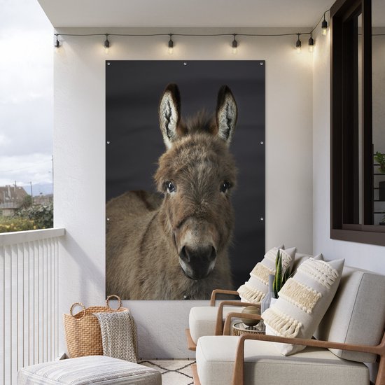 Portrait chevalet Affiche de jardin 100x200 cm - Toile de jardin / Toile d'extérieur / Peintures d'extérieur (décoration de jardin) XXL / Groot format!