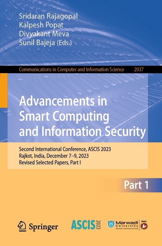 Springer Nature Proceedings Computer Science 1 - Advancement ... - cover