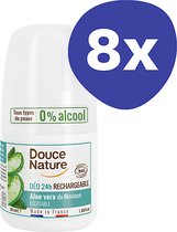 Douce Nature Roll-On Deodorant Aloe Vera (8x 50ml)