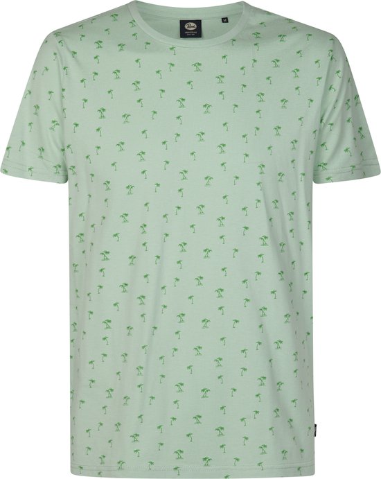 Petrol Industries - Heren All-over Print T-shirt Serene - Groen - Maat L