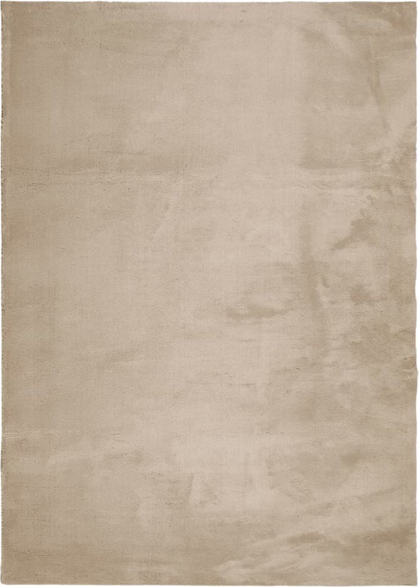 vidaXL Vloerkleed HUARTE laagpolig zacht wasbaar 140x200cm zandkleurig, foto 6