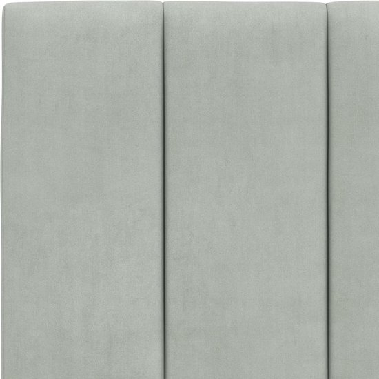 vidaXL-Coussin tête de lit-180 cm-velours-gris clair