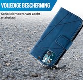 Étui Samsung Galaxy A20E Bookcase - Cuir - Portefeuille - Étui Livre - Portefeuille - Étui Flip - Samsung Galaxy A20E - Blauw