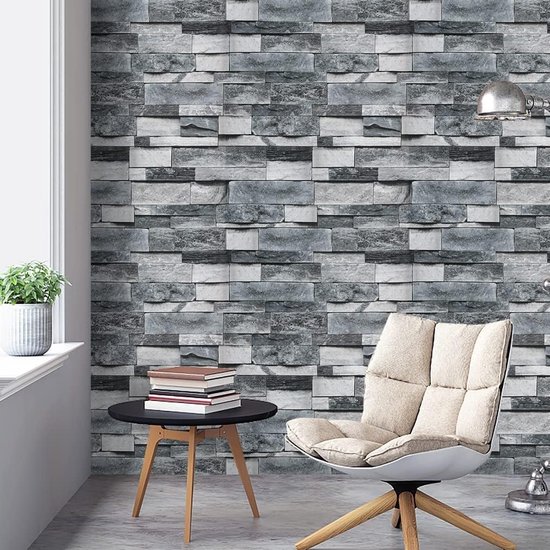 myforHD Zelfklevend behang, muurpapier, baksteen, zelfklevende