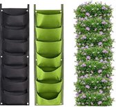 Verticale Tuin - Hangende Plantenzak - Indoor en Outdoor - Geschikt voor Balkon - 2 x 7 vakken