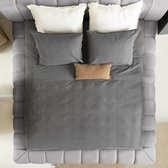 Adore bed - 160x200 - Grijs - Inclusief Matras - Bouclé - Vloerbed