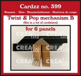 Crealies Cardzz Twist mechanisme B voor 6 panelen CLCZ399 (06-24)