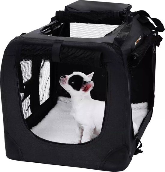 In And OutdoorMatch Luxe reismand Ilkay - Honden & katten - Reiskrat - Auto - Hondenbench - 40x60x40cm