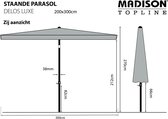 Madison Delos Parasol - stokparasol - 300x200 cm - ecru - knikmechanisme