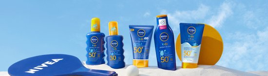 NIVEA SUN Kids Protect & Hydrate To Go Pocket Size Zonnebrand Melk - SPF 50+ - Zeer waterbestendig - Mini Zonnebrandcreme - 50 ml - NIVEA