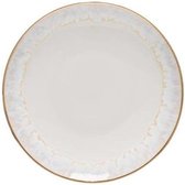 Casafina Costa Nova - Taormina - broodbord - wit met gouden rand - set van 6 - 16.7 cm rond