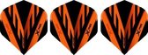 Xq Max Flights Pvc A-standaard 100 Micron Oranje/zwart 3 Stuks