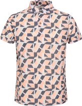 Gabbiano Poloshirt Polo Jersey Geometric Printed 234542 972 Soft Peach Mannen Maat - 3XL