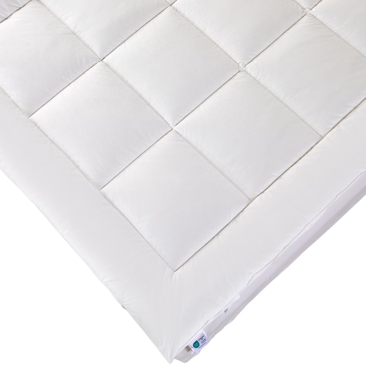Homescapes Wollen Matrasoplegger - Diep Comfort - 140x200 cm Wit