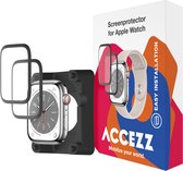 Accezz 2x Protecteur d'écran avec applicateur pour Apple Watch Series 7-9 - 41 mm