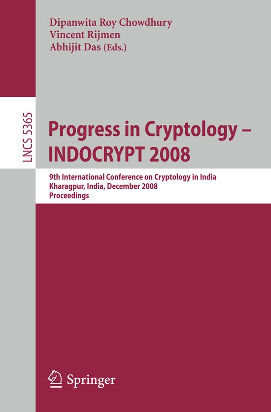 Progress In Cryptology - Indocrypt 2008 - cover