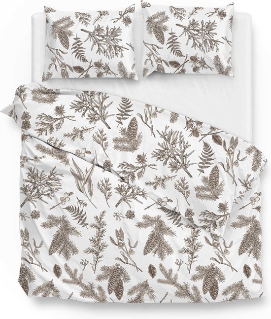 Zohome Esme Dekbedovertrek - Eenpersoons - Flanel - 140x200-220cm - Wit van Zohome — afbeelding 5