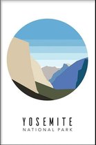Walljar - Yosemite Valley United States III - Muurdecoratie - Canvas schilderij